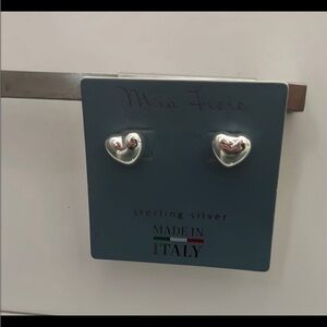 Mia Fiore Sterling Silver Heart Earrings